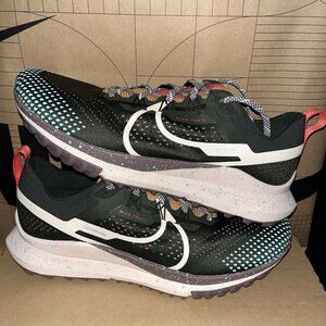 NEW Nike React Pegasus Trail 4 Sequoia Guava DJ6159 300 Mens 10.5, Womens 12